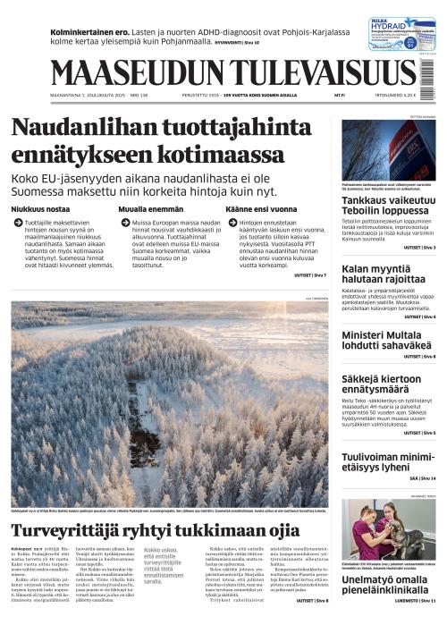 Maaseudun Tulevaisuus 1.12.2025