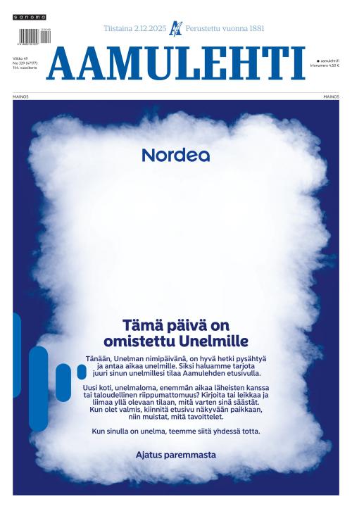 Aamulehti 2.12.2025