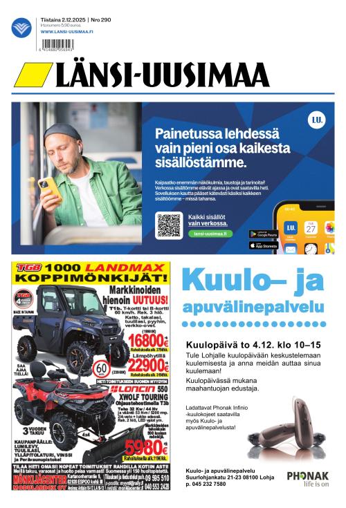 Länsi-Uusimaa 2.12.2025