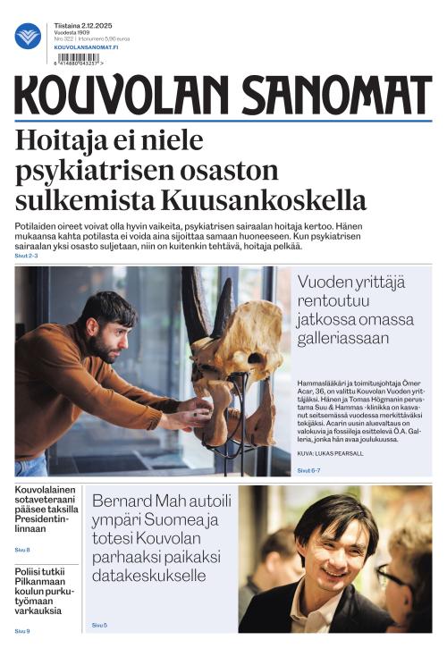 Kouvolan Sanomat 2.12.2025