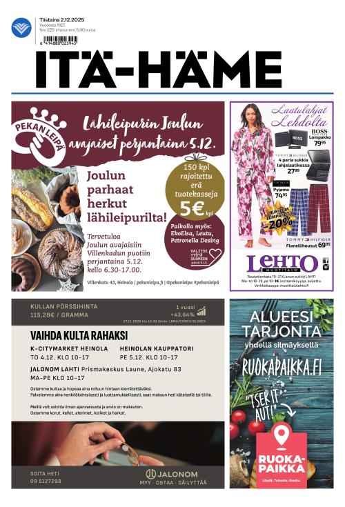 Itä-Häme 2.12.2025