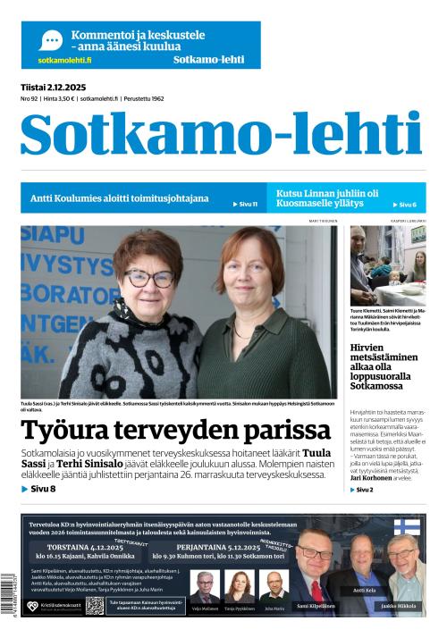 Sotkamo-lehti 2.12.2025
