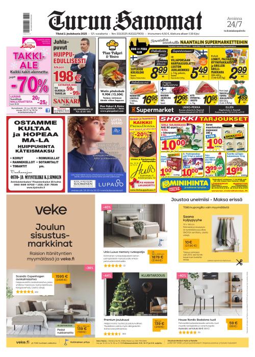 Turun Sanomat 2.12.2025