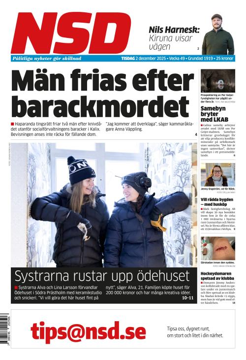 Norrländska Socialdemokraten 2.12.2025