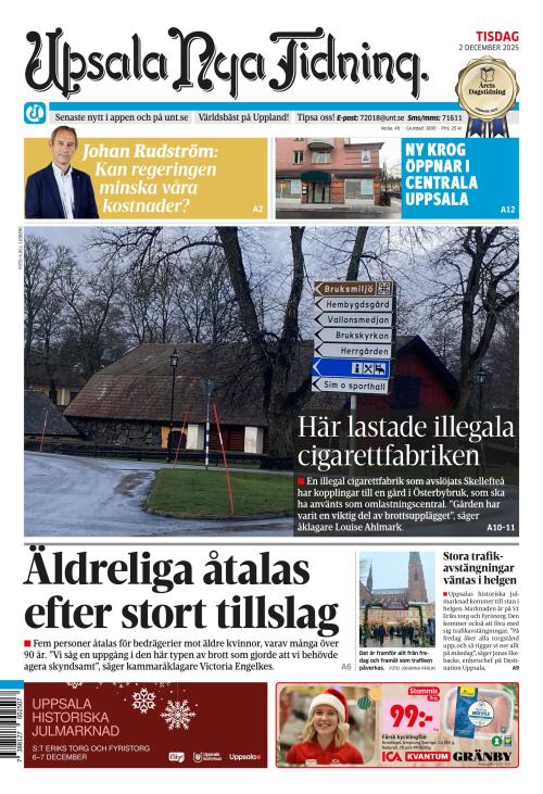 Upsala Nya Tidning 2.12.2025
