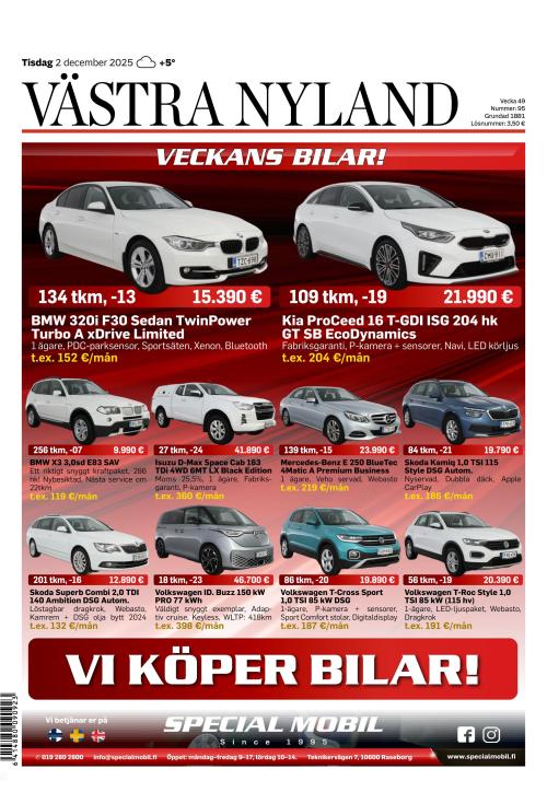 Västra Nyland 2.12.2025