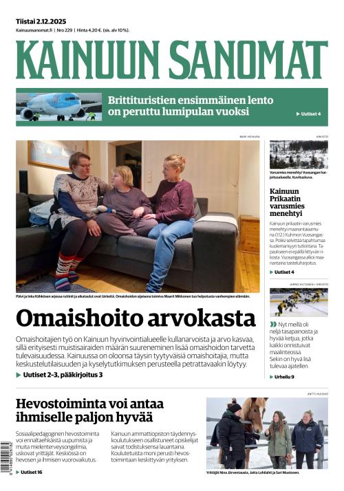 Kainuun Sanomat 2.12.2025