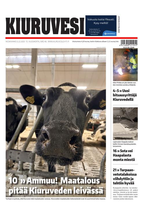 Kiuruvesi-lehti 3.12.2025