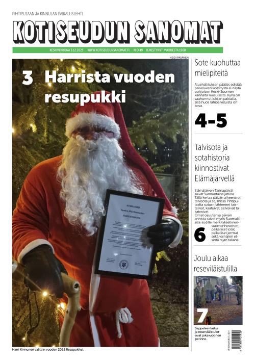 Kotiseudun Sanomat 3.12.2025