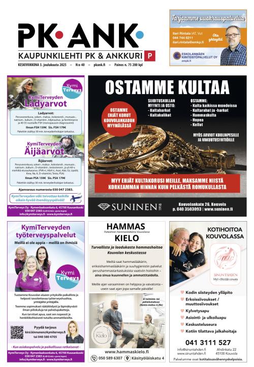 Kaupunkilehti Pohjois-Kymenlaakso 3.12.2025