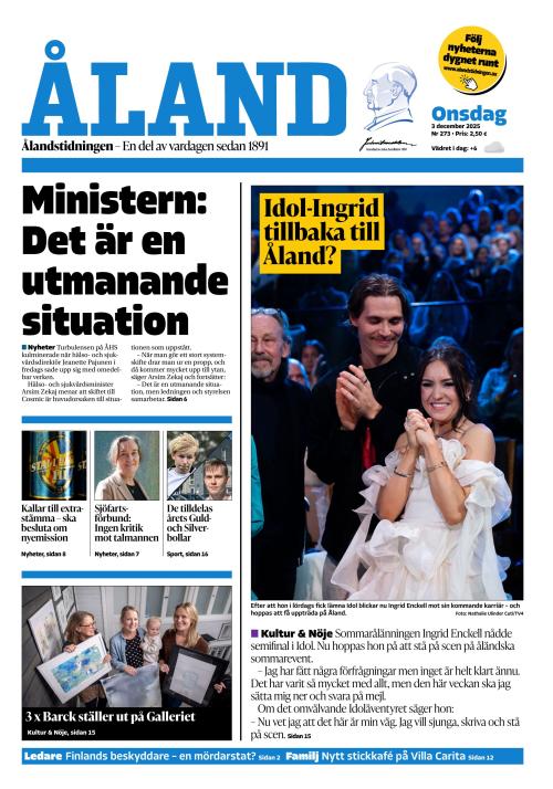 Ålandstidningen 3.12.2025