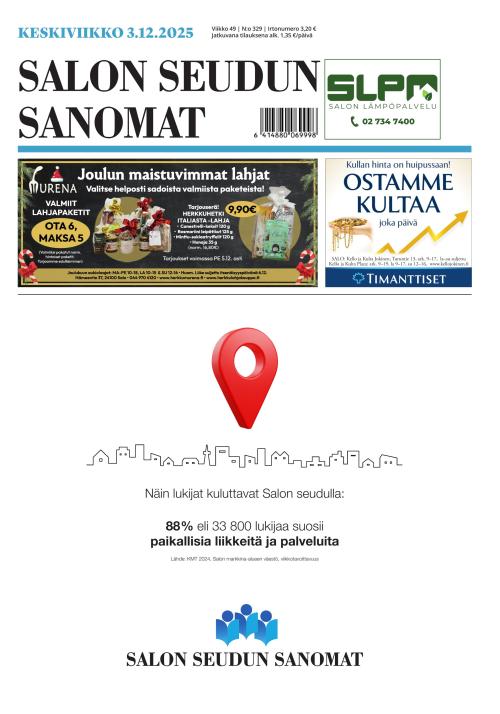Salon Seudun Sanomat 3.12.2025