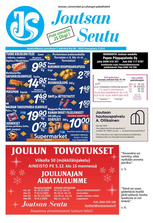 Joutsan Seutu 3.12.2025