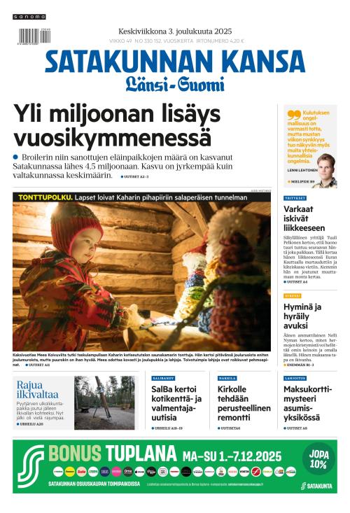 Satakunnan Kansa Länsi-Suomi 3.12.2025