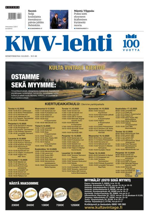 KMV-lehti 3.12.2025