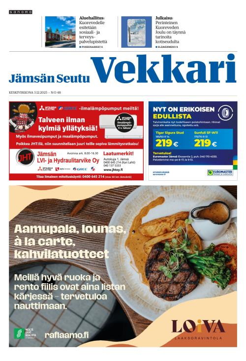 Jämsän Seutu ja Vekkari 3.12.2025