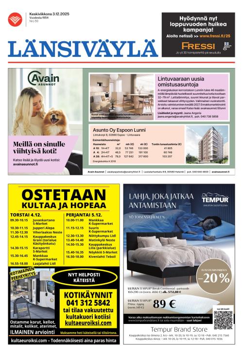 Länsiväylä 3.12.2025