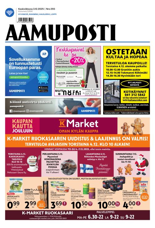 Aamuposti 3.12.2025