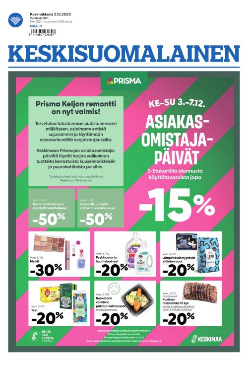 Keskisuomalainen 3.12.2025