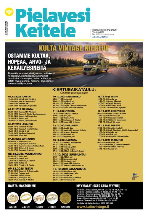 Pielavesi-Keitele 3.12.2025