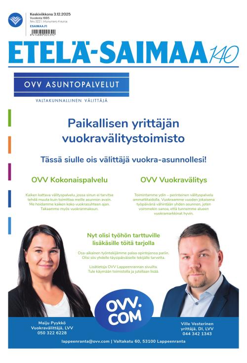 Etelä-Saimaa 3.12.2025