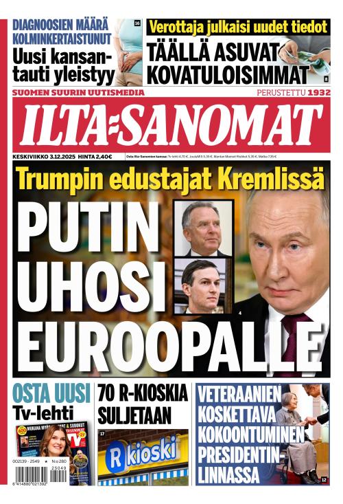Ilta-Sanomat 3.12.2025