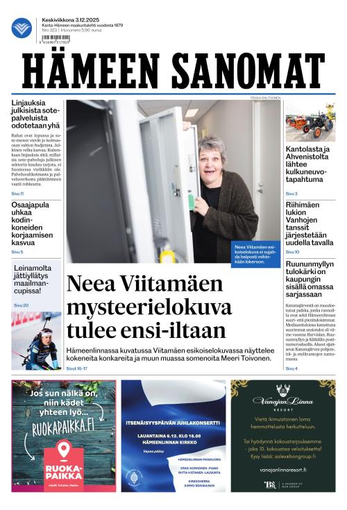 Hämeen Sanomat 3.12.2025