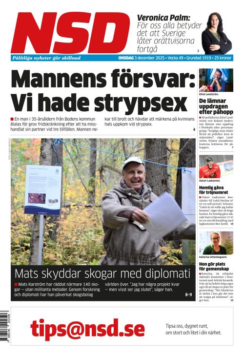 Norrländska Socialdemokraten 3.12.2025