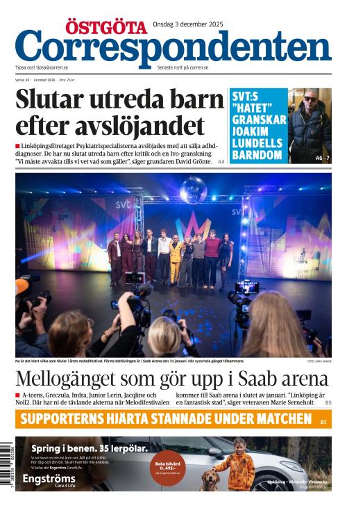 Östgöta Correspondenten 3.12.2025