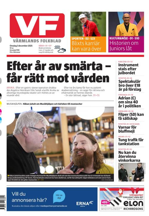 Värmlands Folkblad 3.12.2025