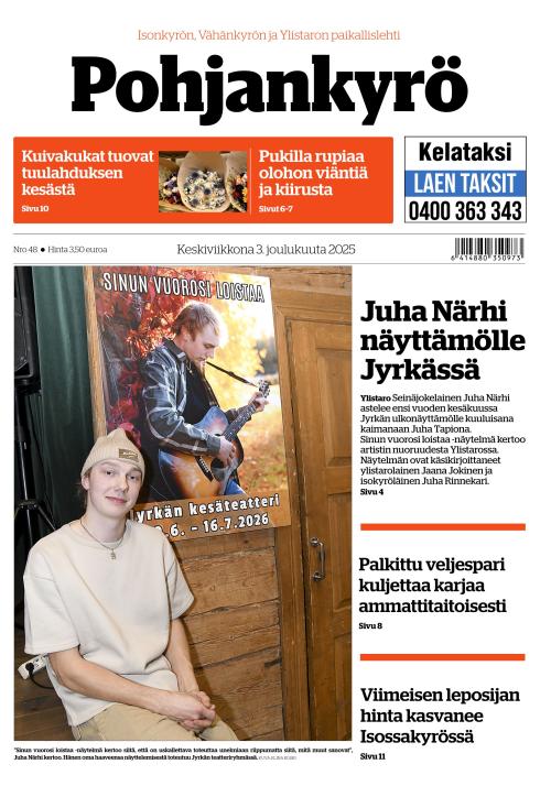 Pohjankyrö-lehti 3.12.2025