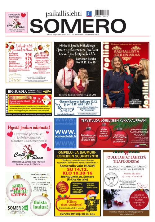 Paikallislehti Somero 12.12.2025