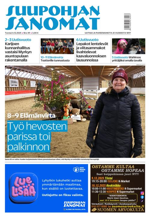 Suupohjan Sanomat 4.12.2025