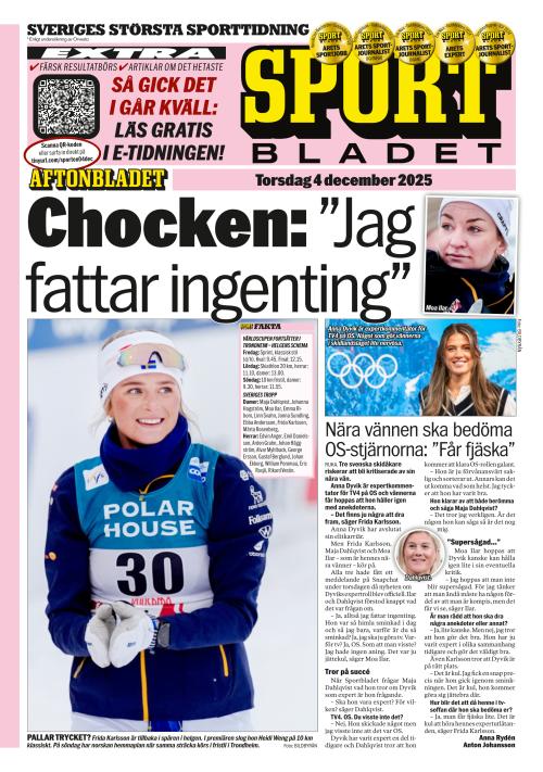 Aftonbladet Sportbladet 4.12.2025