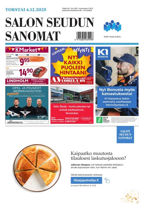 Salon Seudun Sanomat 4.12.2025