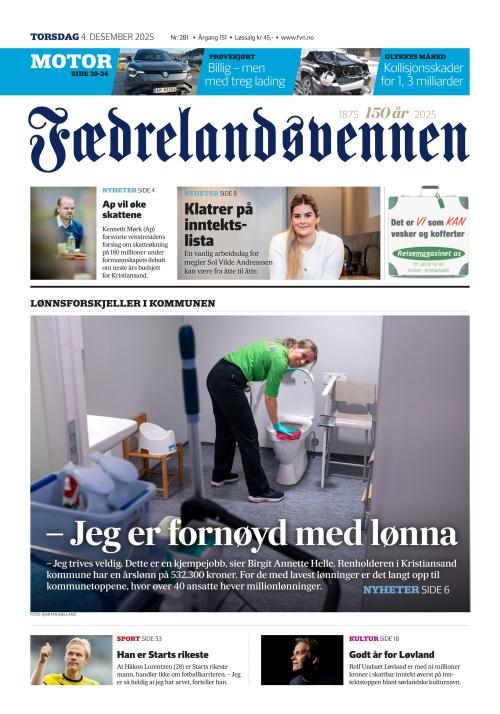 Fædrelandsvennen (NO) 4.12.2025