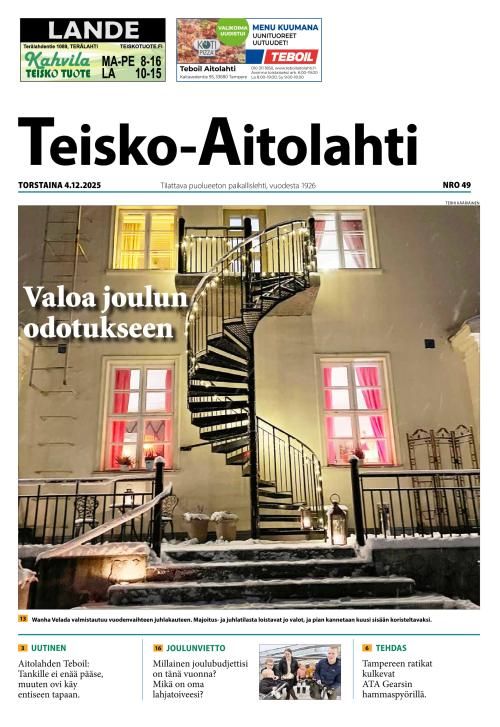 Teisko-Aitolahti 4.12.2025