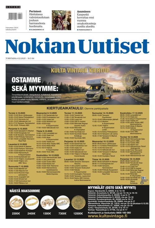Nokian Uutiset 4.12.2025