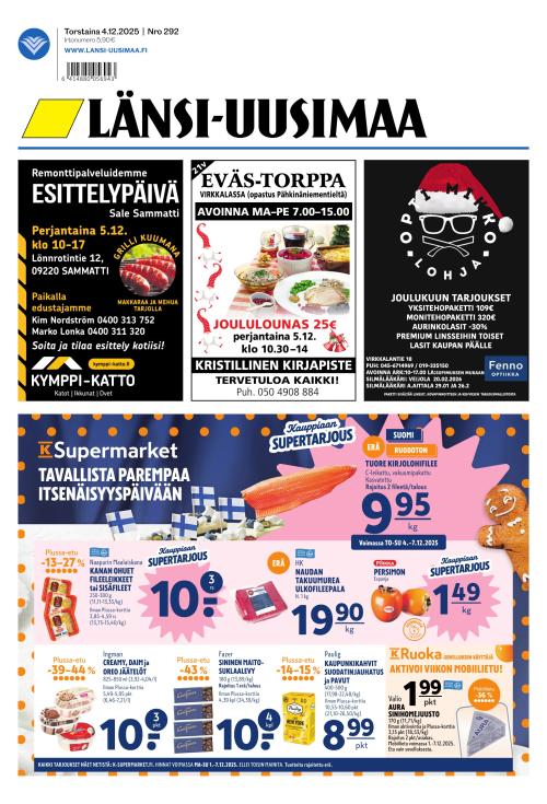 Länsi-Uusimaa 4.12.2025