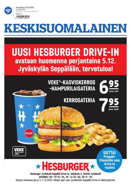 Keskisuomalainen 4.12.2025