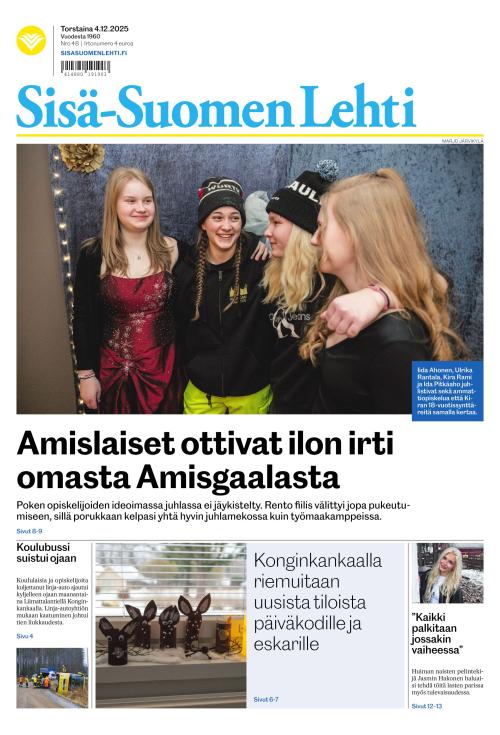 Sisä-Suomen Lehti 4.12.2025