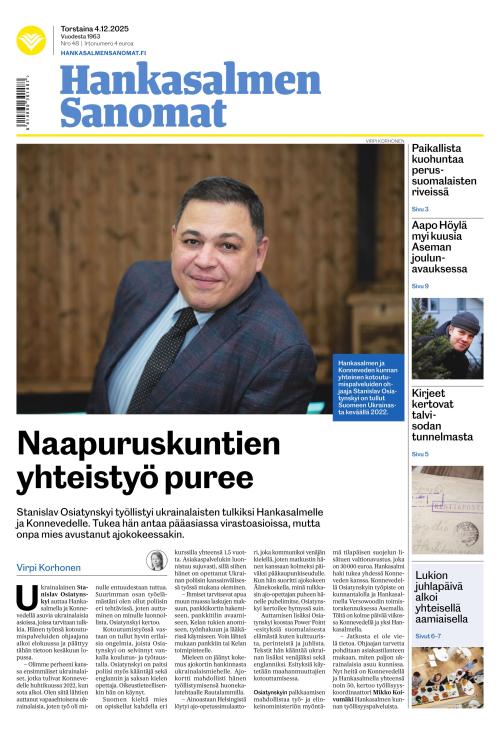 Hankasalmen Sanomat 4.12.2025