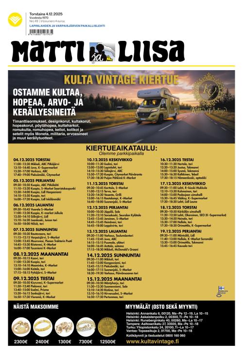 Matti ja Liisa 4.12.2025