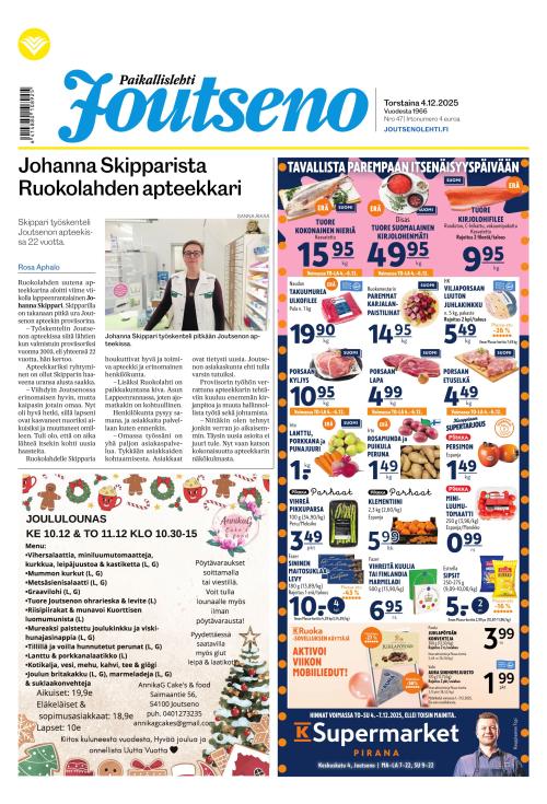 Paikallislehti Joutseno 4.12.2025