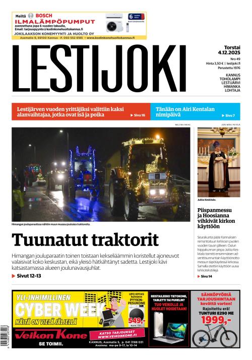 Lestijoki-lehti 4.12.2025