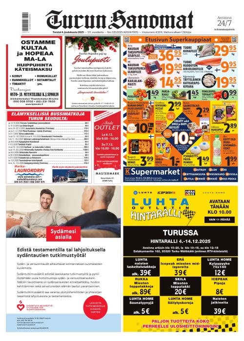 Turun Sanomat 4.12.2025