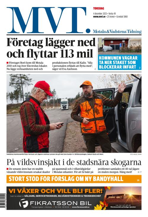 Motala Vadstena Tidning 4.12.2025