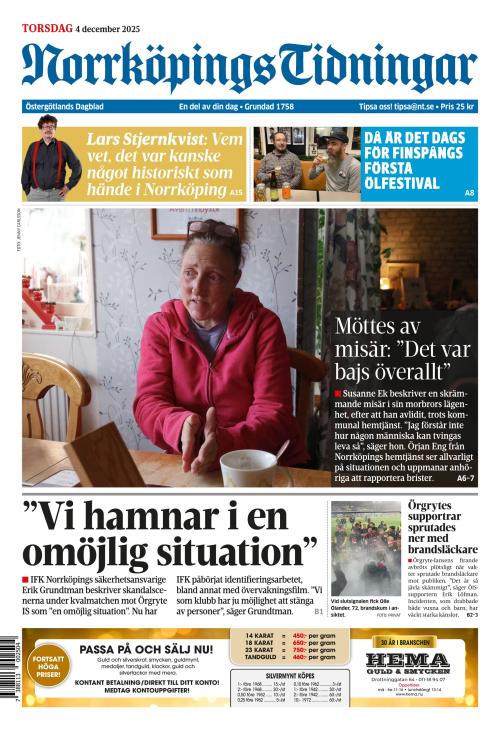 Norrköpings Tidningar 4.12.2025