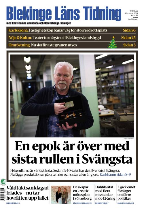 Blekinge Läns Tidning 4.12.2025