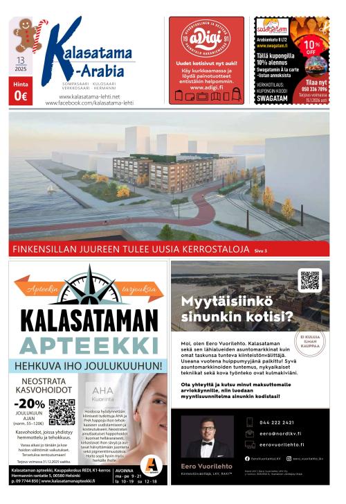 Kalasatama-Arabia 4.12.2025